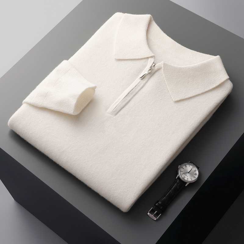 100% Cashmere Half Zip