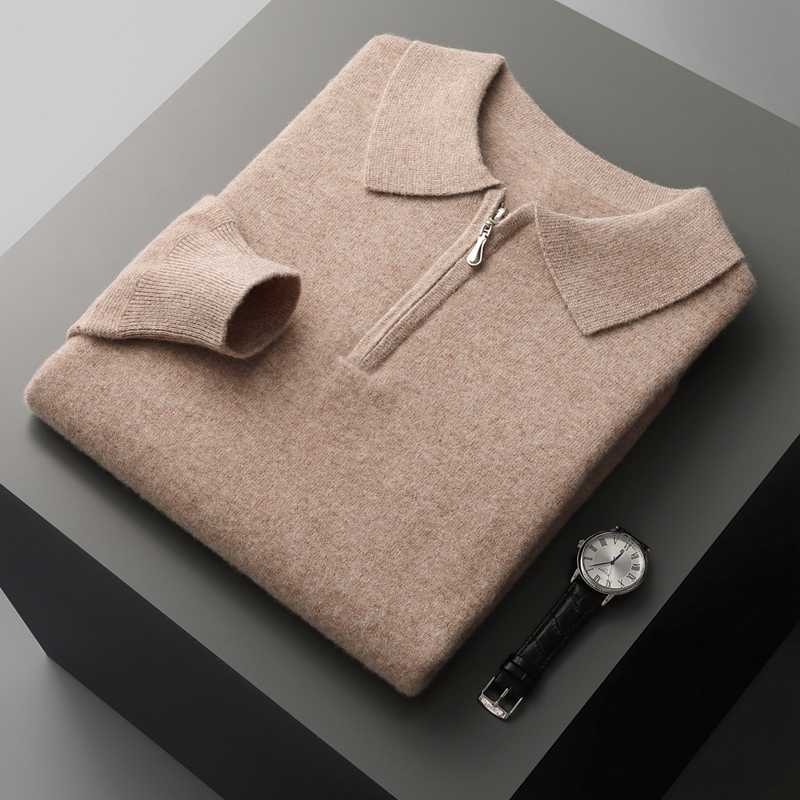100% Cashmere Half Zip
