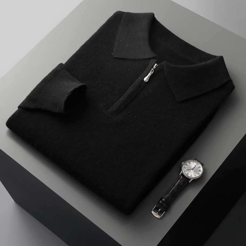 100% Cashmere Half Zip